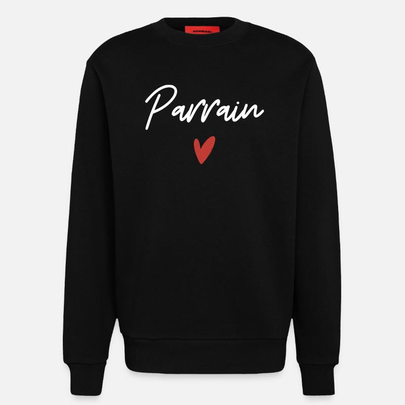 Pate Herz Geschenkidee - Sweatshirt - made by SPREAD  - SOLID BLACK