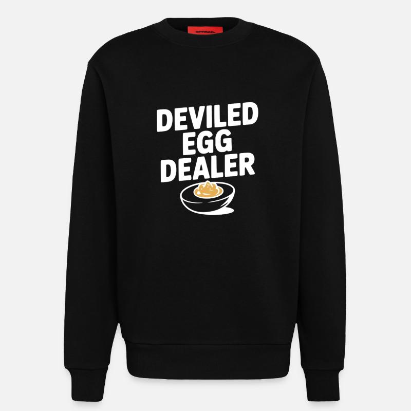 Teuflischer Eierhändler - Sweatshirt - made by SPREAD  - SOLID BLACK