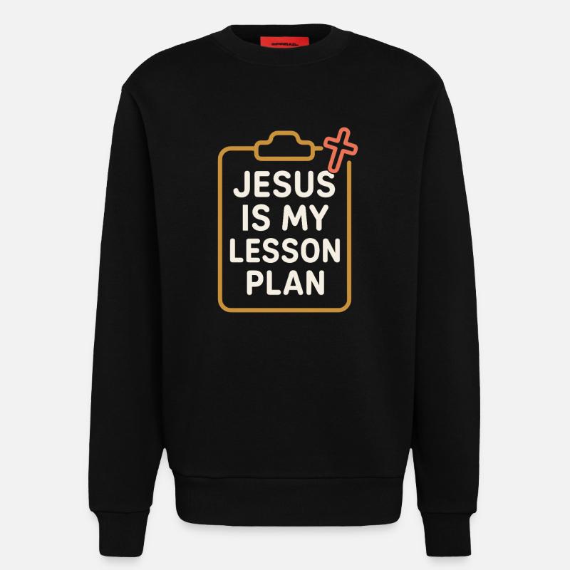 Christlicher Lehrer, Glaubensbasierter - Sweatshirt - made by SPREAD  - SOLID BLACK