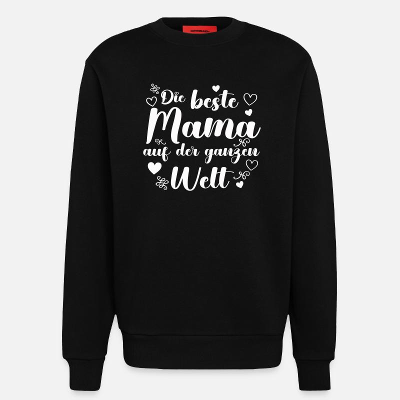 Die beste Mama auf der Welt - Sweatshirt - made by SPREAD  - SOLID BLACK