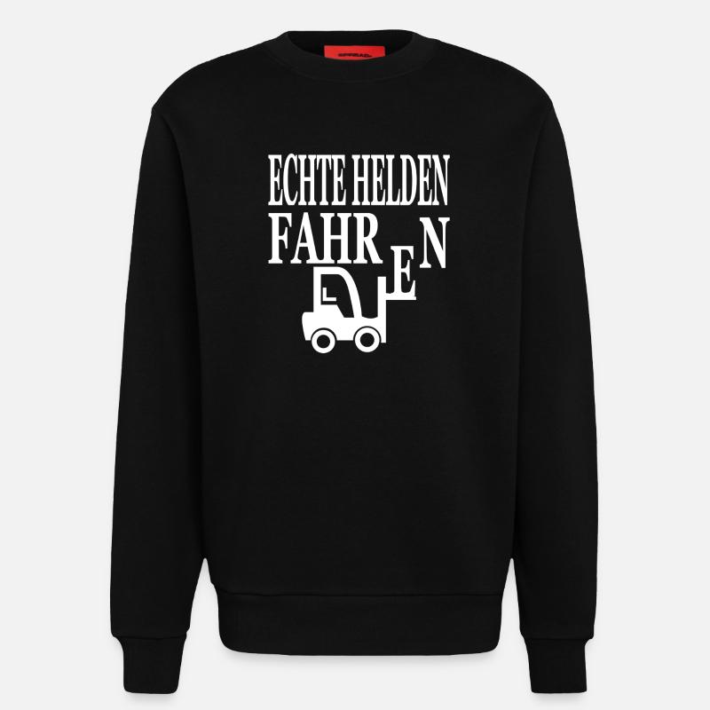 Gabelstapler - Sweatshirt - made by SPREAD  - SOLID BLACK