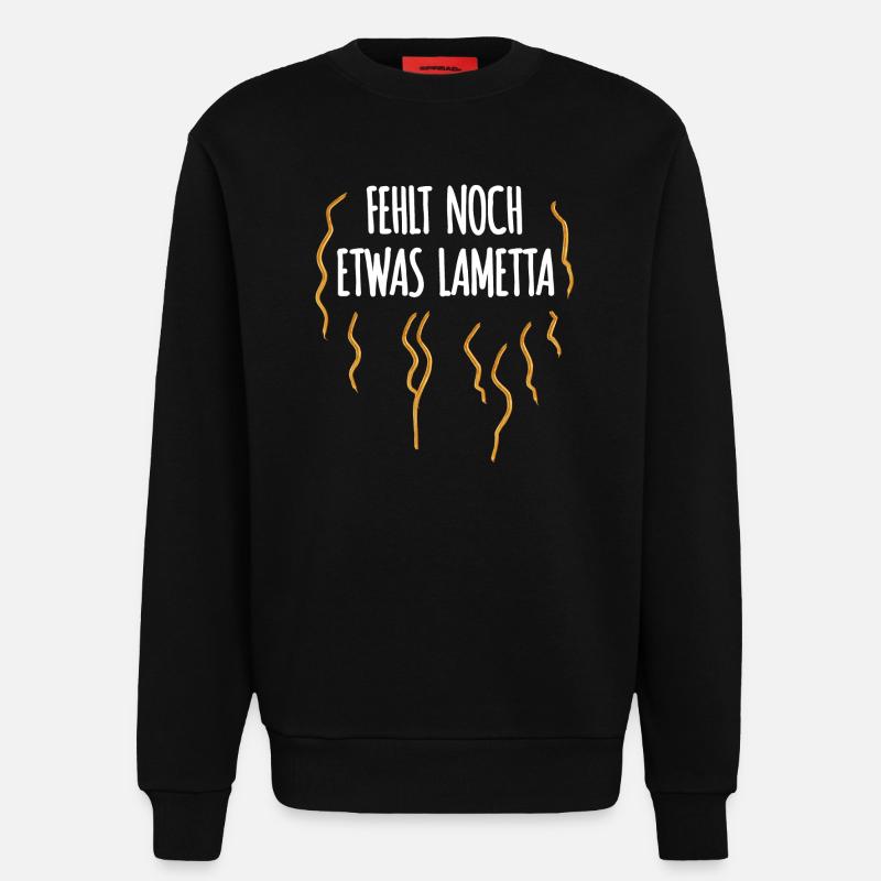 Still missing some tinsel - Sweatshirt - made by SPREAD  - SOLID BLACK