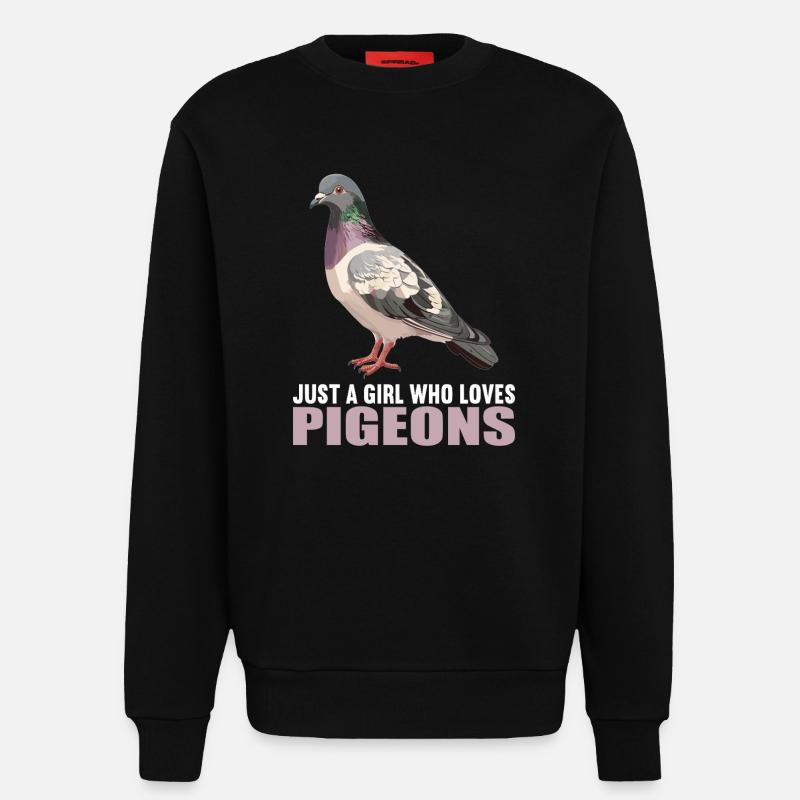 Tauben Taube - Sweatshirt - made by SPREAD  - SOLID BLACK