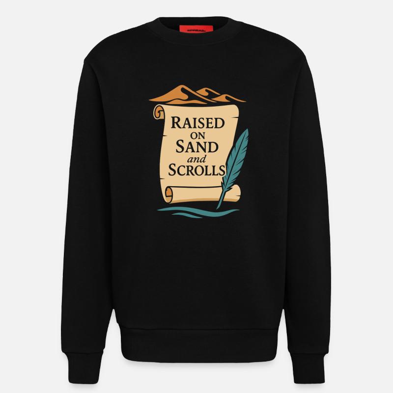 Pharaoh Archaeology in Ancient Egypt - Sweatshirt - made by SPREAD  - SOLID BLACK
