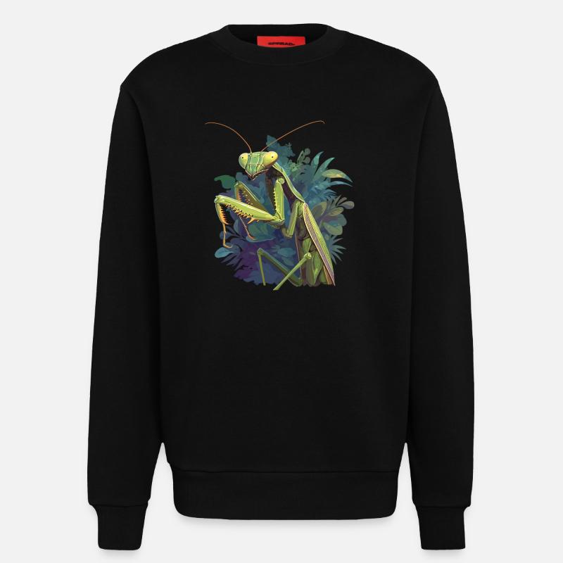 Gottesanbeterinnen Gottesanbeterin - Sweatshirt - made by SPREAD  - SOLID BLACK