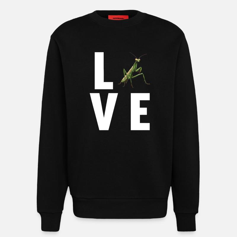 Gottesanbeterinnen Gottesanbeterin - Sweatshirt - made by SPREAD  - SOLID BLACK