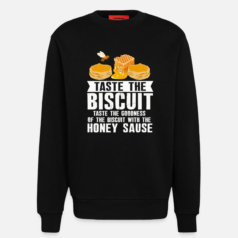 Probieren Sie den Biscuit-Honig-Tröpfel - Sweatshirt - made by SPREAD - SOLID BLACK