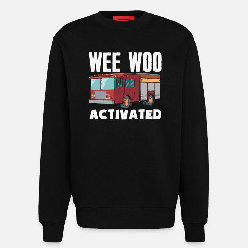 Wee Woo Squad Fire Tiny Feuerwehrmann - Sweatshirt - made by SPREAD  - SOLID BLACK