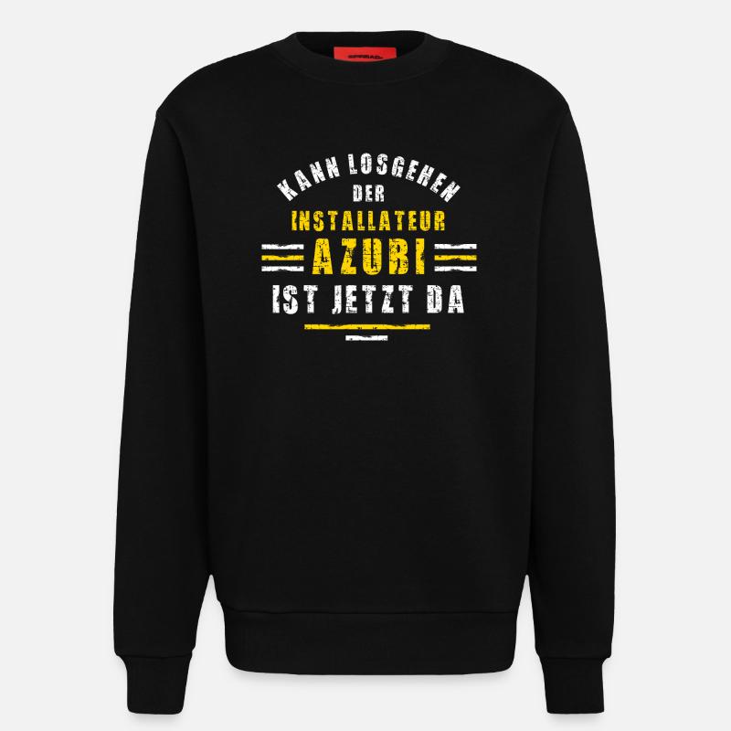 Installer Trainee Training Apprenticeship Trainee - Sweatshirt - made by SPREAD  - SOLID BLACK