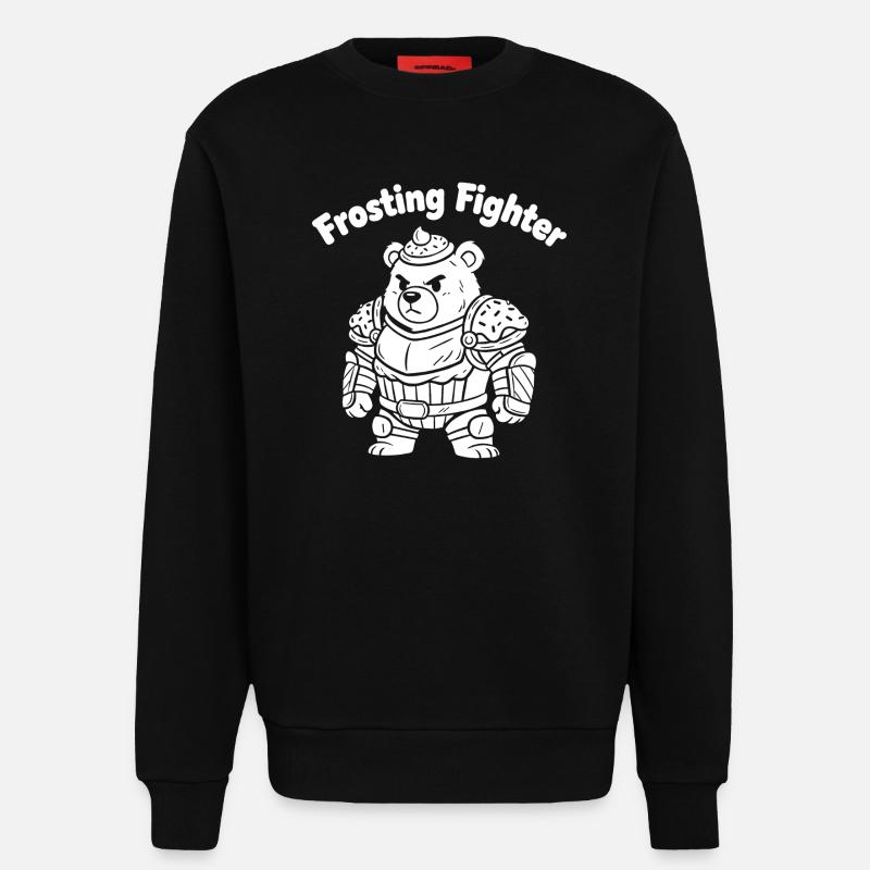 Frosting Kämpfer Bär - Sweatshirt - made by SPREAD  - SOLID BLACK