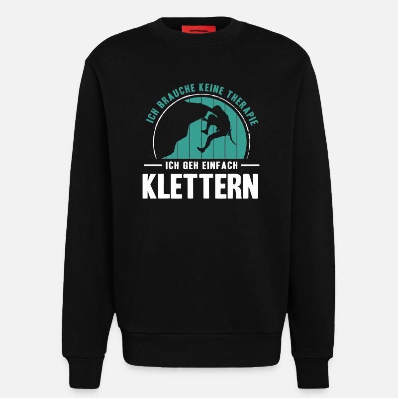 Bouldern Geschenke Klettern Kletterer Boulderer - Sweatshirt - made by SPREAD  - SOLID BLACK
