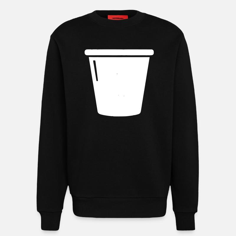 Eimer Putzeimer Haushalt Icon Vektor - Sweatshirt - made by SPREAD - SOLID BLACK