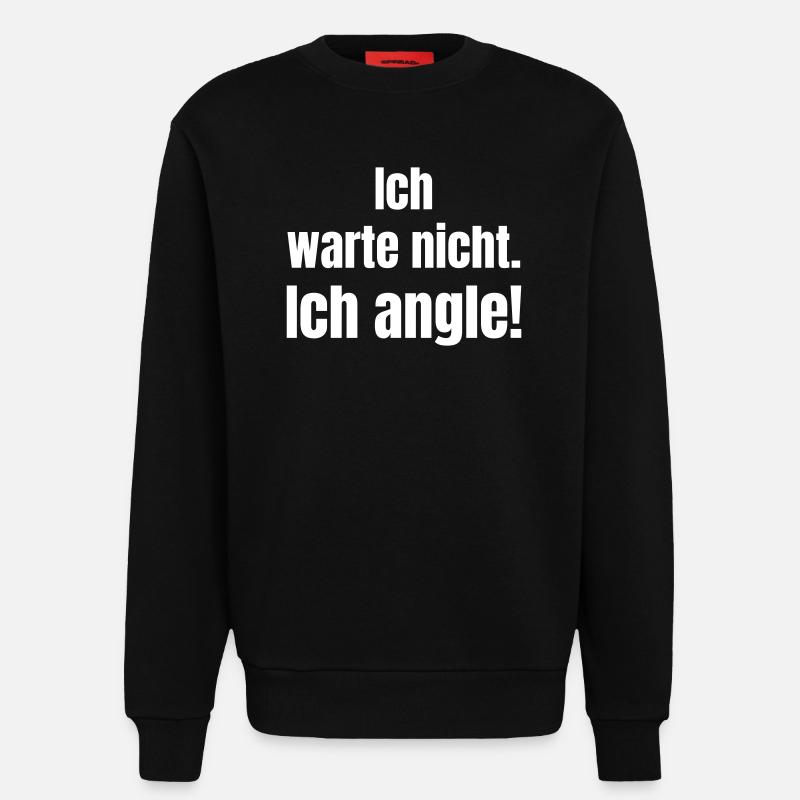 Ich angle Spruchblock - Sweatshirt - made by SPREAD  - SOLID BLACK