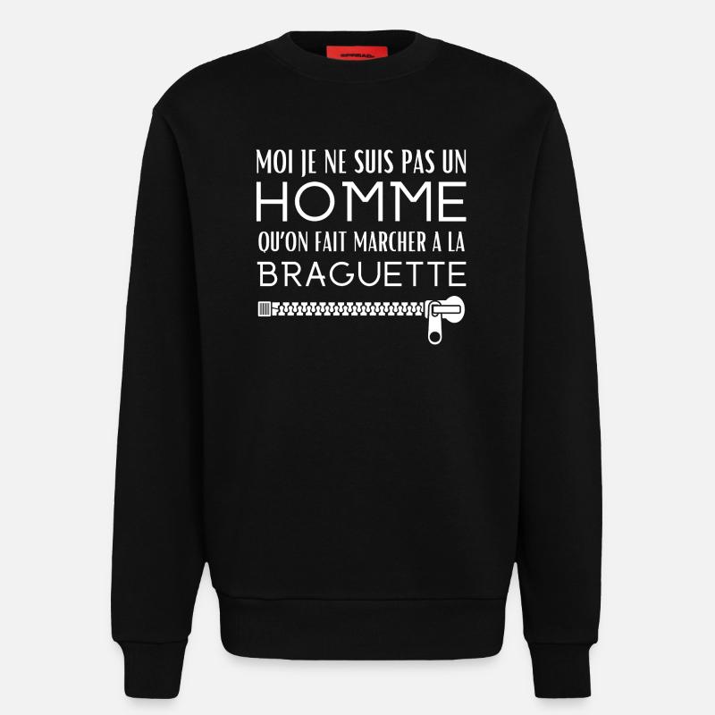 Mit einer Fliege laufen - Sweatshirt - made by SPREAD - SOLID BLACK