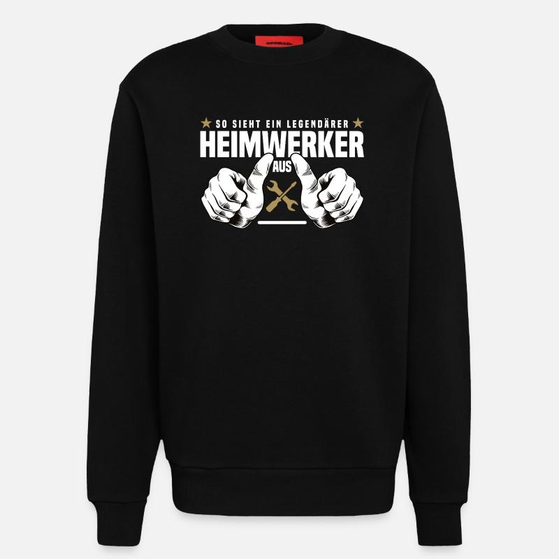 Heimwerker - Sweatshirt - made by SPREAD  - SOLID BLACK