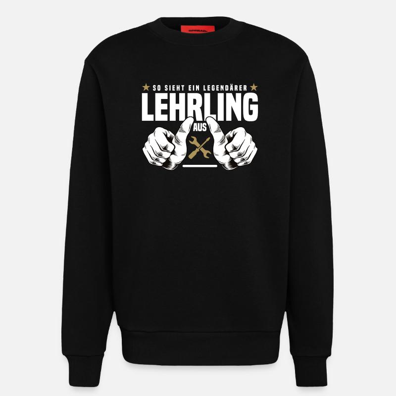 Apprentice - Sweatshirt - made by SPREAD  - SOLID BLACK