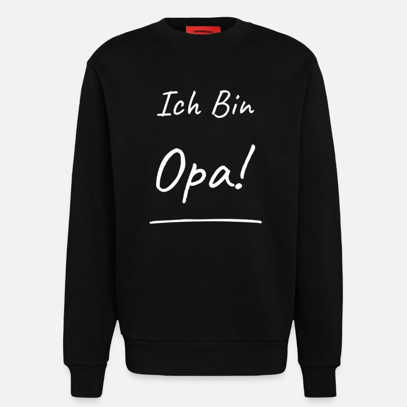 Ich Bin Opa! - Sweatshirt - made by SPREAD  - SOLID BLACK
