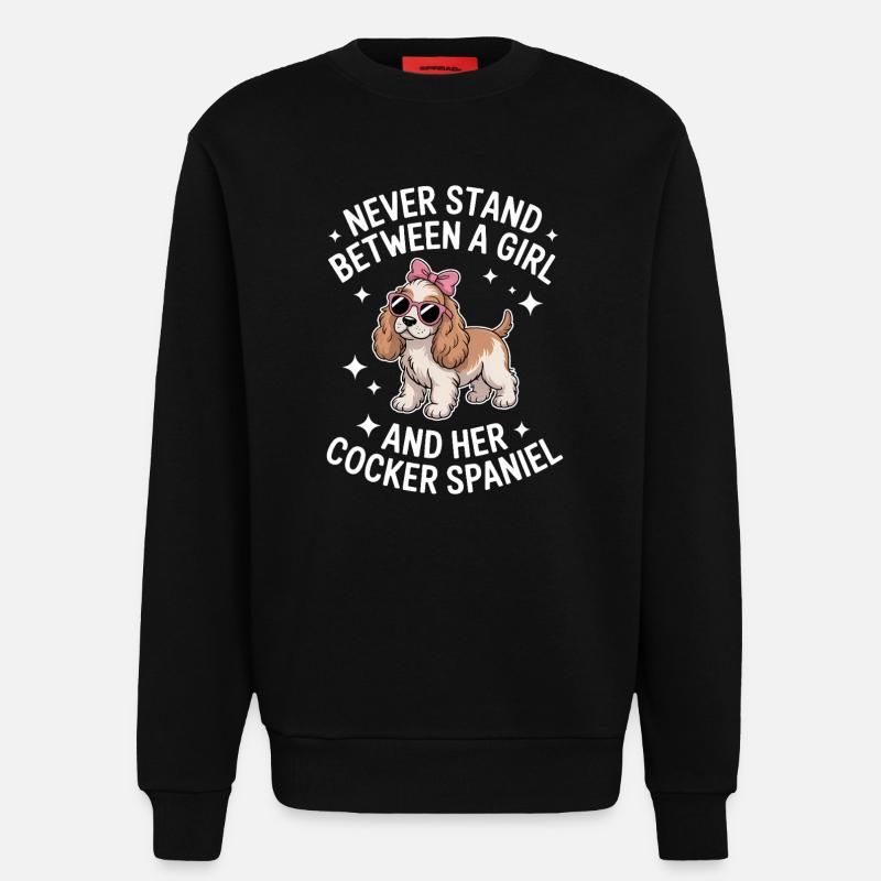 Cocker Spaniel Sprüche Cocker Spaniel Geschenk - Sweatshirt - made by SPREAD - SOLID BLACK