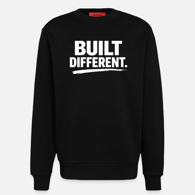 Construit différemment - Sweat bio décontracté fabriqué en UE - SOLID BLACK
