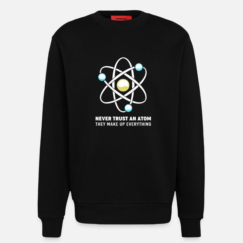 Physique quantique Physique quantique Saut quantique - Sweat bio décontracté fabriqué en UE - SOLID BLACK