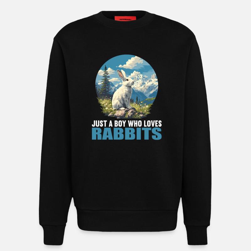 Hasen Hase - Sweatshirt - made by SPREAD - SOLID BLACK