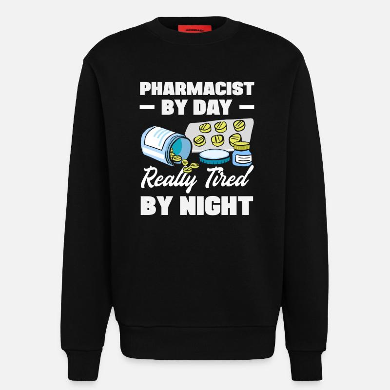 Apotheker Pharmazeutisch-technischer - Sweatshirt - made by SPREAD  - SOLID BLACK