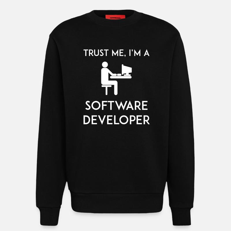 Trust Me I'm a Software Developer - Sweatshirt - made by SPREAD - SOLID BLACK