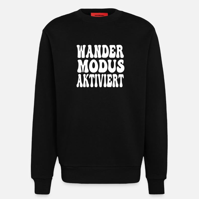 Great Wander Mode Enabled Design - Sweatshirt - made by SPREAD  - SOLID BLACK