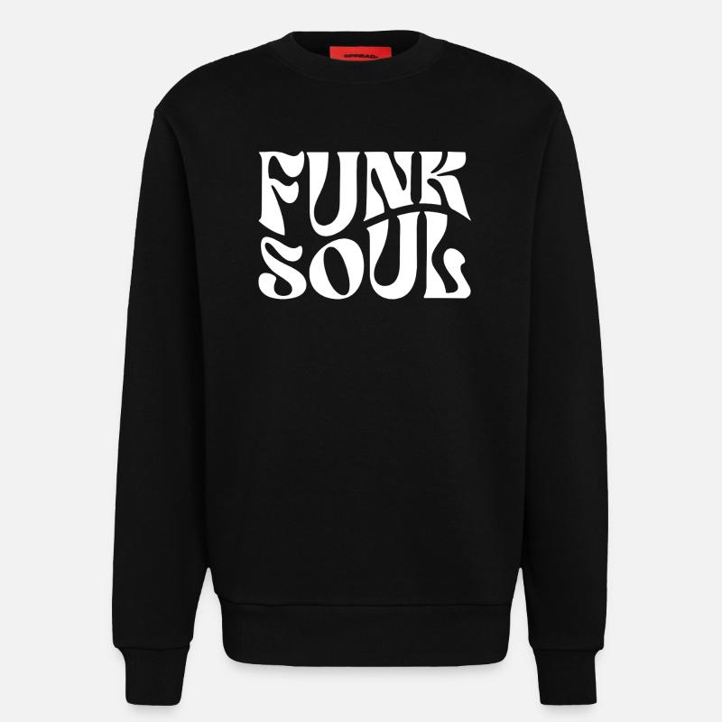 Funk Soul Bold Retro-Typografie - Sweatshirt - made by SPREAD  - SOLID BLACK