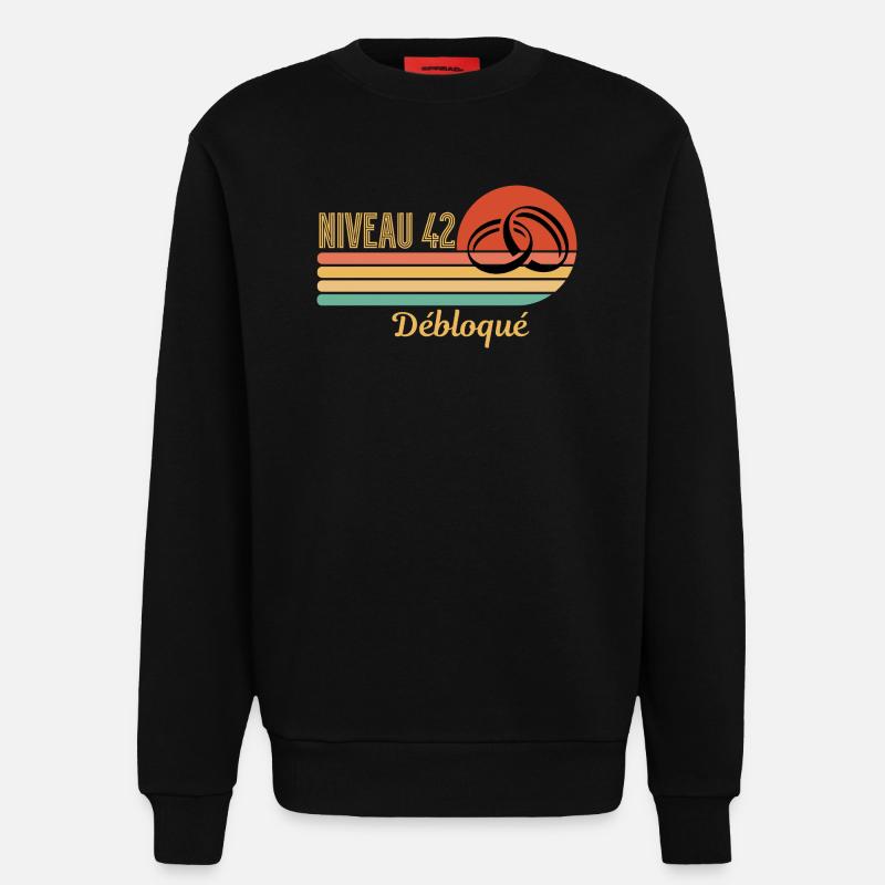 Muttmutter-Hochzeit – 42 Jahre Ehe - Sweatshirt - made by SPREAD  - SOLID BLACK