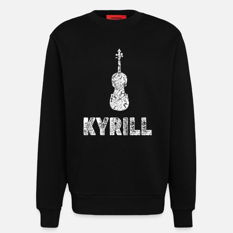 Gift for Kirill - Sweatshirt - made by SPREAD - SOLID BLACK