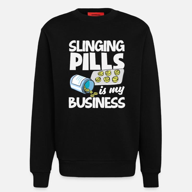 Apotheker Pharmazeutisch-technischer - Sweatshirt - made by SPREAD  - SOLID BLACK