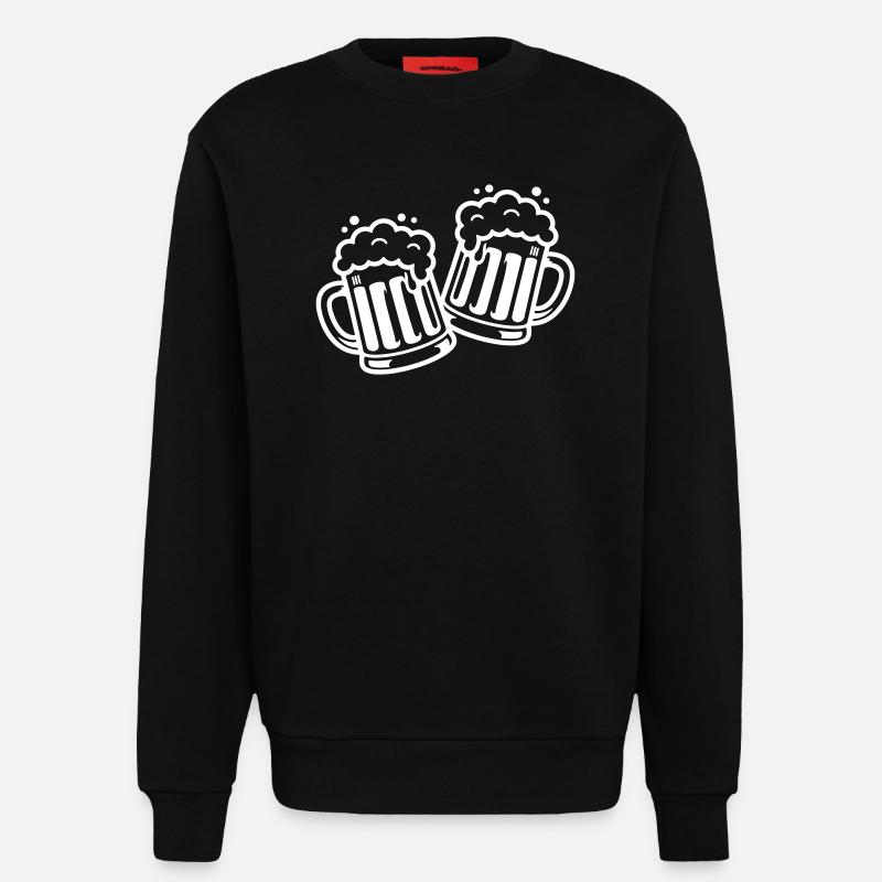 Bierkrug Prost Comic Bier - Sweatshirt - made by SPREAD - SOLID BLACK