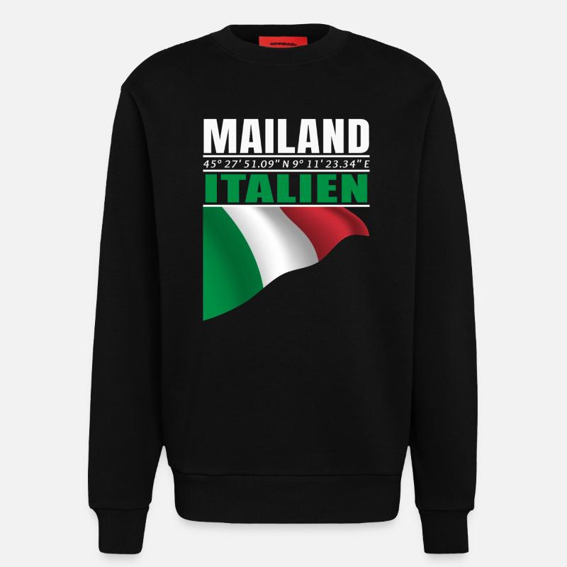 Mailand - Sweatshirt - made by SPREAD  - SOLID BLACK