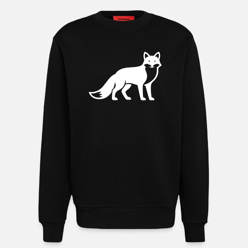 Fuchs Tier Silhouette - Sweatshirt - made by SPREAD  - SOLID BLACK
