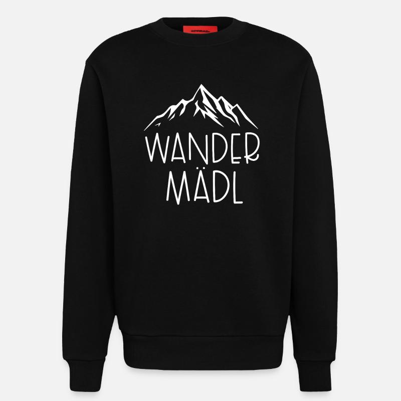 Wander Mädl - Sweatshirt - made by SPREAD  - SOLID BLACK