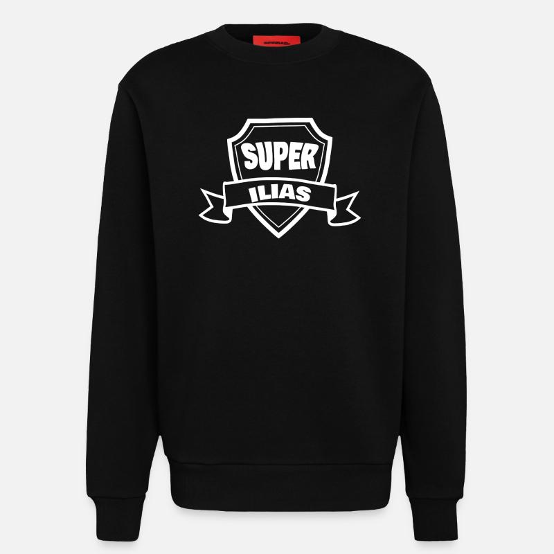Iliad as a given name - Sweatshirt - made by SPREAD - SOLID BLACK
