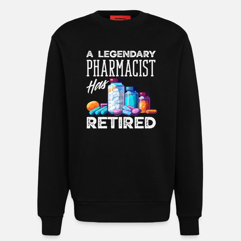 Apotheker Pharmazeutisch-technischer - Sweatshirt - made by SPREAD  - SOLID BLACK