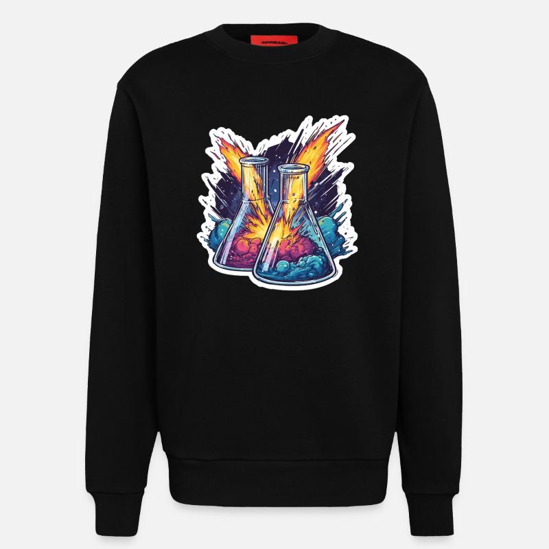 Lab Geek Bildungsquadrantid Meteorstrom-Erlebnis - Sweatshirt - made by SPREAD  - SOLID BLACK