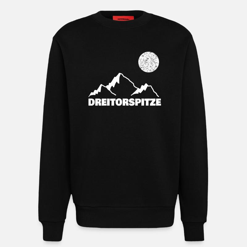 Dreitorspitze - Sweatshirt - made by SPREAD  - SOLID BLACK