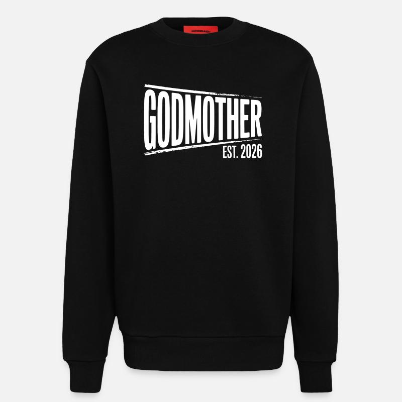 Gottmutter Est.2026 Grafik - Sweatshirt - made by SPREAD  - SOLID BLACK