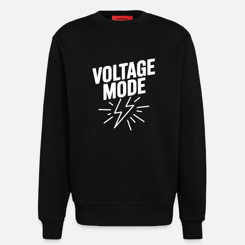 Spannungsmodus - Sweatshirt - made by SPREAD  - SOLID BLACK