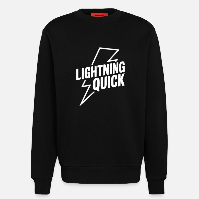 Blitzschnell - Sweatshirt - made by SPREAD - SOLID BLACK
