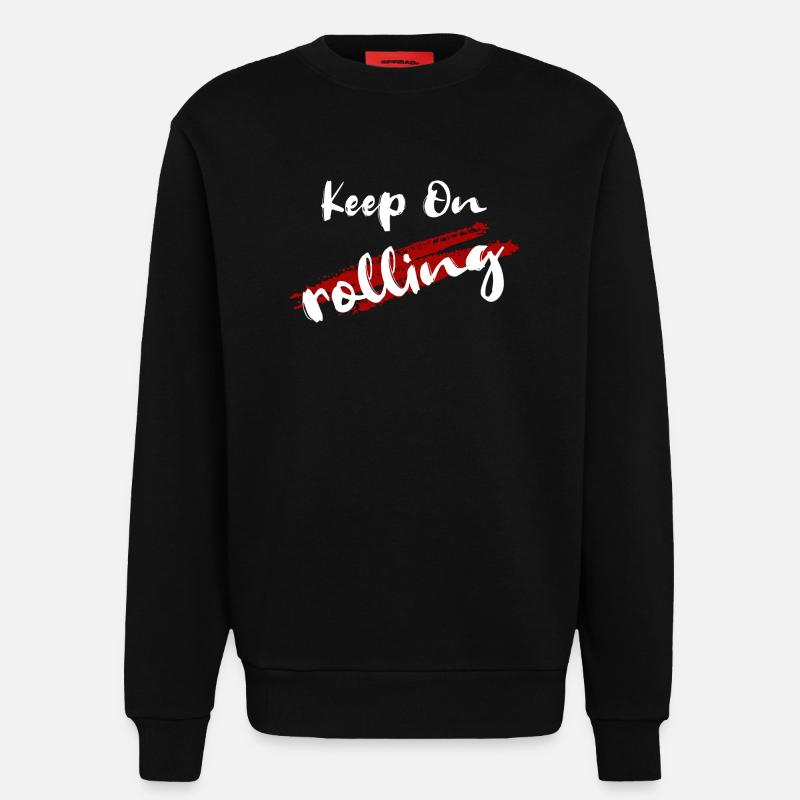keep on - Sweatshirt - made by SPREAD  - SOLID BLACK