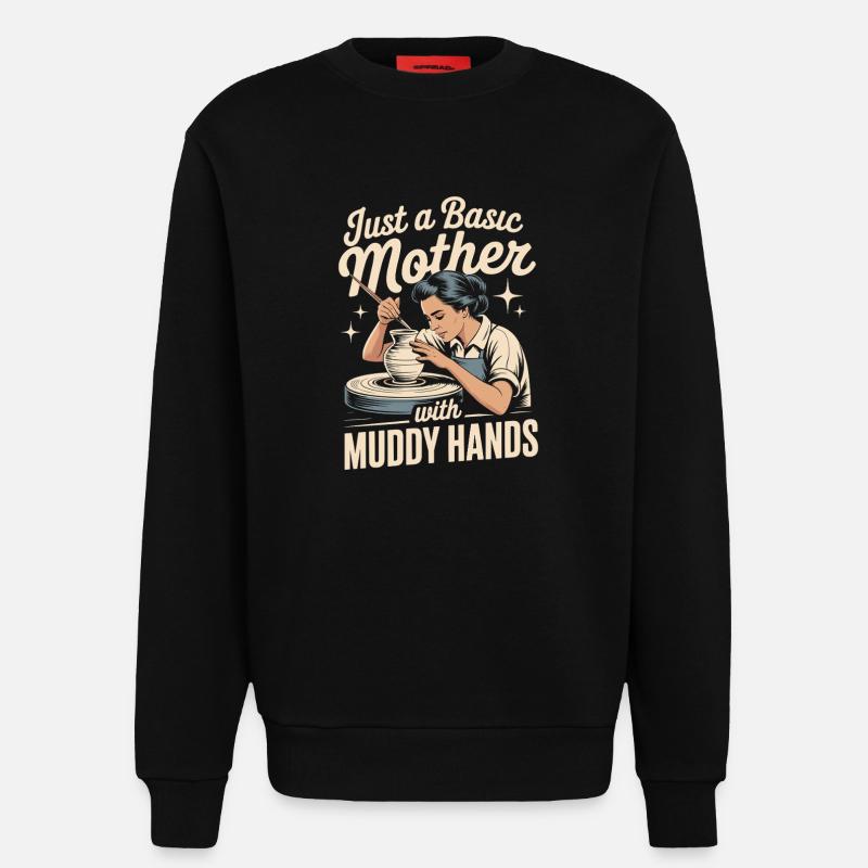 Töpfern Pottery Studio Keramik Liebe - Sweatshirt - made by SPREAD  - SOLID BLACK