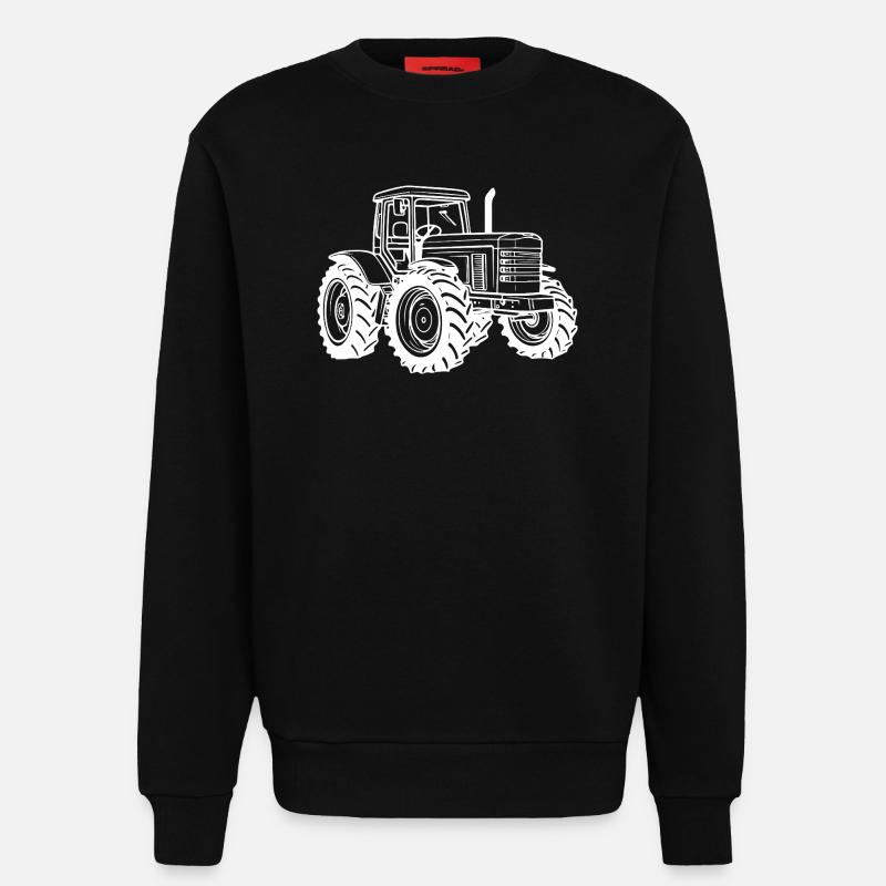 Traktor Symbol Bauer - Sweatshirt - made by SPREAD  - SOLID BLACK