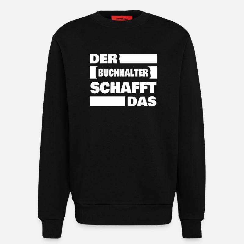 Buchhalter - Sweatshirt - made by SPREAD  - SOLID BLACK