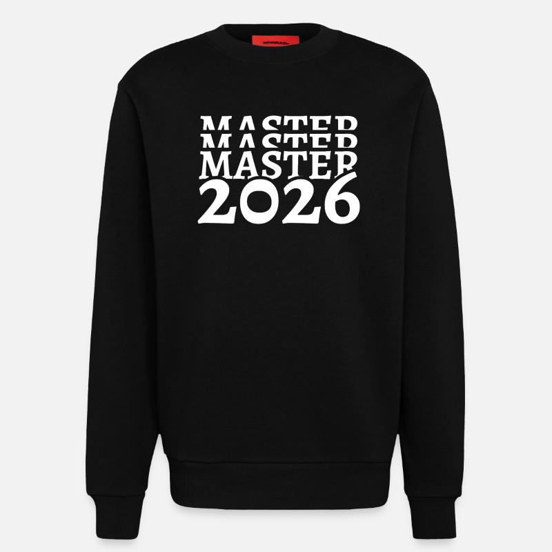 Master 2026 Studium Studiumsabschluss Studiumende - Sweatshirt - made by SPREAD - SOLID BLACK
