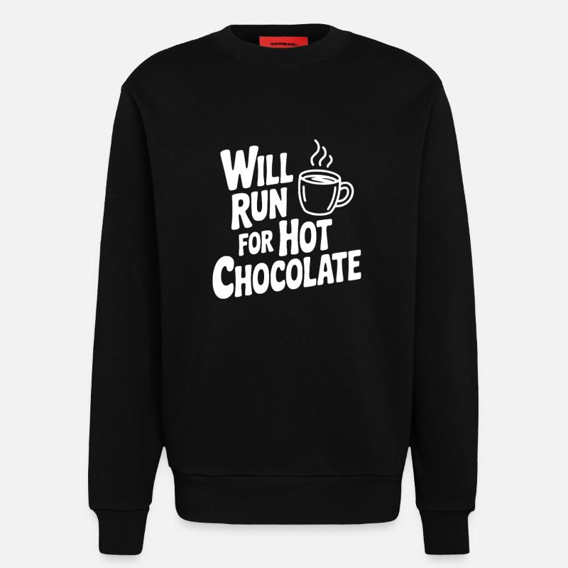 Will Will Hot Chocolate holen - Sweatshirt - made by SPREAD  - SOLID BLACK