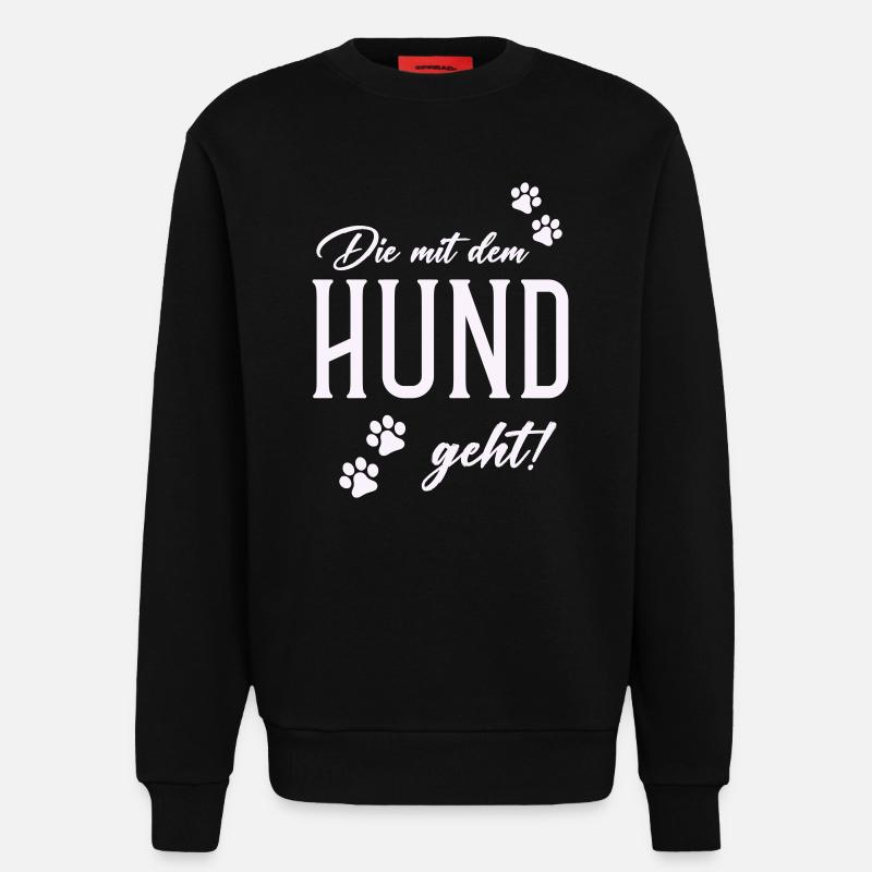 Hund und Gassi Stil - Sweatshirt - made by SPREAD  - SOLID BLACK